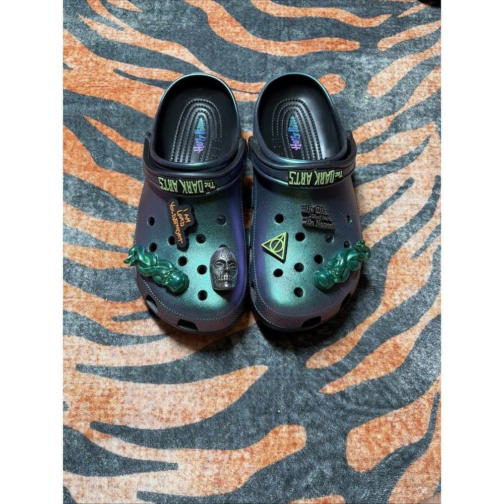 Crocs Harry Potter Dark Arts Iridescent Clog With Charms - Men's 11